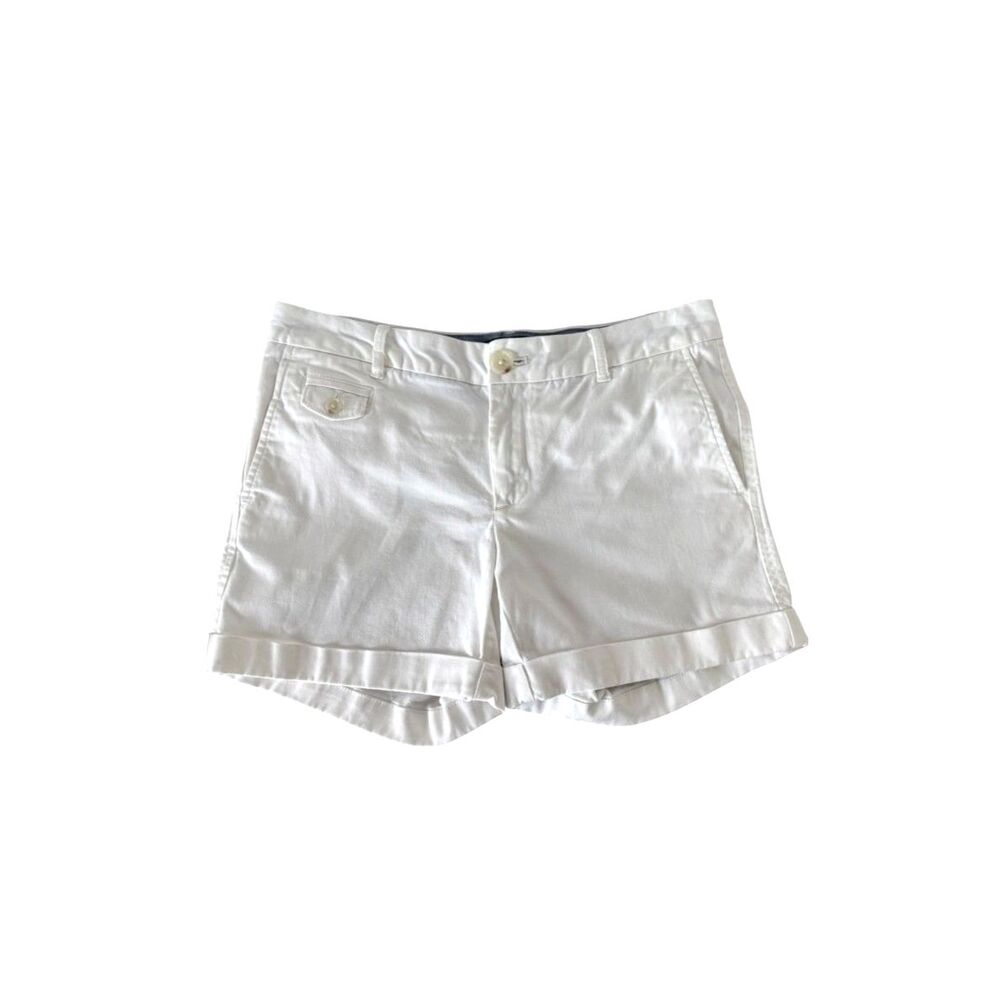 Banana Republic Women's Coastal White Low Rise Mid Rise Shorts Size 2